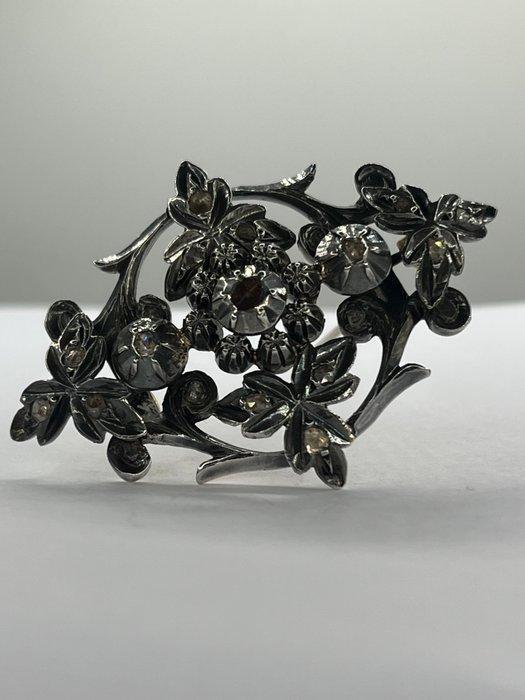 Sans prix de réserve - Bijou broche or 18k et argent Diamant, Bijoux, Sacs & Beauté, Bijoux anciens