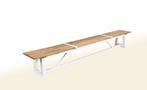 Suns Ovada tuinbank 280 cm wit frame (met alu strips) |, Tuin en Terras, Nieuw