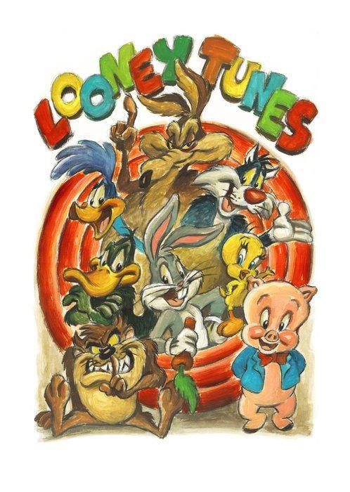 Joan Vizcarra Giclée - Looney Tunes Family – Hand-Signed, CD & DVD, DVD | Films d'animation & Dessins animés