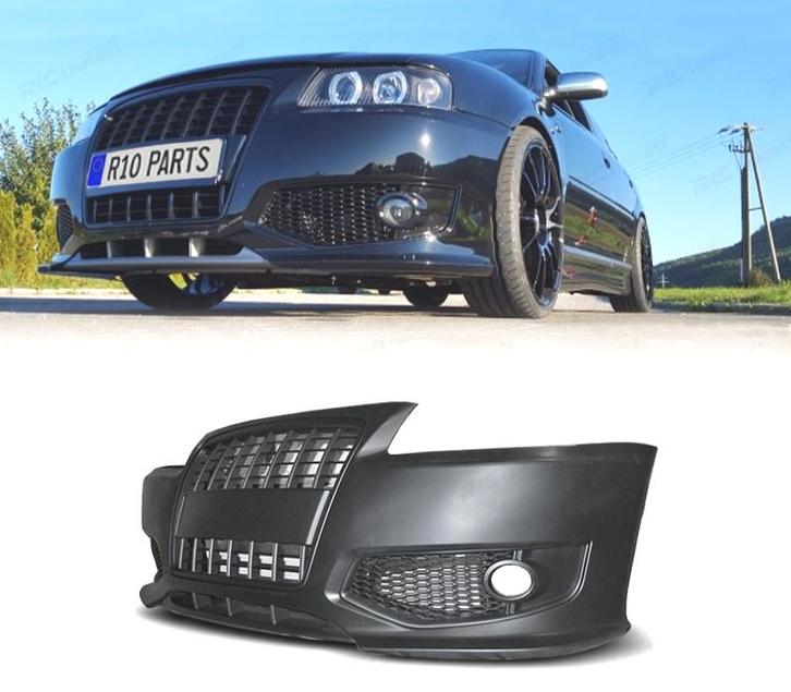 PARE-CHOCS FRONTAL AUDI A3 8L 96-03 LOOK S LINE + CALANDRE N, Auto-onderdelen, Carrosserie, Verzenden