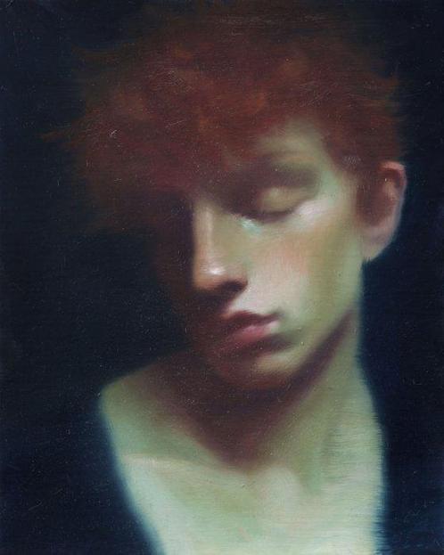 Francien Krieg - Study portrait, Antiek en Kunst, Kunst | Schilderijen | Modern