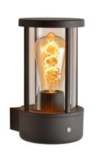 Lucide LORI - Wandlamp Buiten Ø 12 cm E27 IP44 Antraciet, Tuin en Terras, Verzenden, Nieuw, Netvoeding