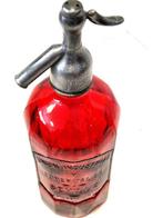 Bouteille - Ancien siphon rouge moderniste