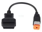 OBDSTAR Indmar 6 Pins OBD - 16 Pins OBD2 Verloopkabel Motorb, Verzenden, Nieuw