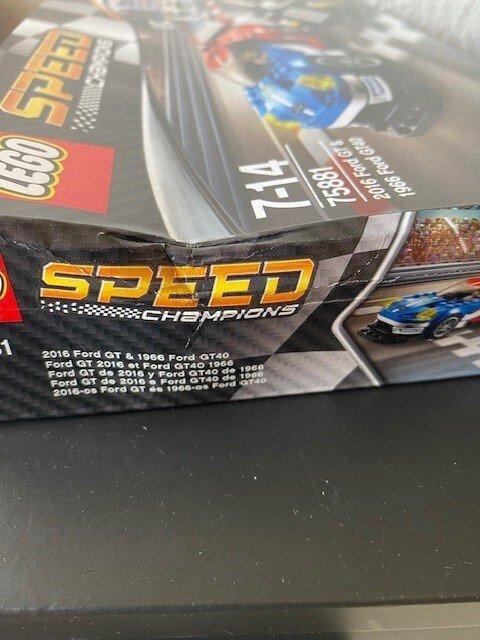 Lego Set - 75881 - Speed Champions - 2016 Ford GT & 1966, Kinderen en Baby's, Speelgoed | Duplo en Lego