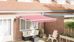 vidaXL Automatische Uittrekbare Ligbed Rood met Witte, Tuin en Terras, Verzenden, Nieuw