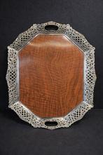 H Hooijkaas - Dienblad - Verzilverd, Hout, Antiek en Kunst