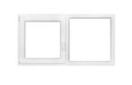 PVC raam vast-draaikiep b150xh80 cm antraciet stomp, Doe-het-zelf en Bouw, Glas en Ramen, Gevelraam of Ruit, 80 tot 120 cm, Nieuw