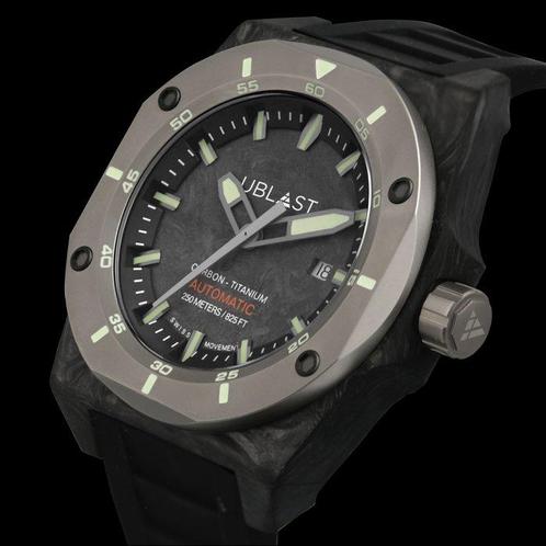 Ublast - Fusion - All Forget Carbon & Titanium - UBFSN47CA -, Handtassen en Accessoires, Horloges | Heren