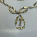 Ketting met hanger - 18 karaat Geel goud - Parel - Circa