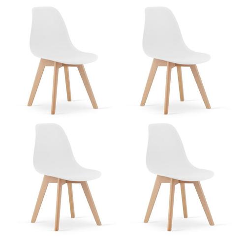 Eetkamerstoelen KITO - set van 4 - polypropyleen zitting..., Huis en Inrichting, Stoelen, Nieuw, Ophalen of Verzenden