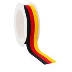 Lint Duitse vlag 25mm rol 20m Lint vlag, Nieuw