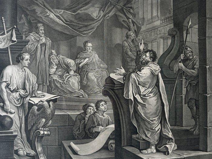 William Hogarth (1697 - 1764) after - San Paolo davanti a, Antiek en Kunst, Antiek | Overige Antiek