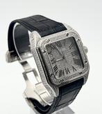 Cartier - Santos 100 XL Custom Diamonds - 2656 - Heren -, Handtassen en Accessoires, Horloges | Heren, Nieuw