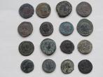 Romeinse Rijk. Lot of 16 Roman Empire Bronze coins, mostly