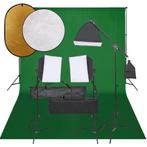 vidaXL Fotostudioset met verlichtingsset, achtergrond en, Audio, Tv en Foto, Fotografie | Fotostudio en Toebehoren, Verzenden
