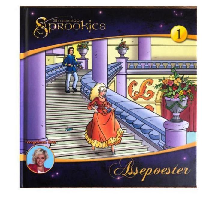 Assepoester sprookjes luister CD met boek 20 x 20 cm, Boeken, Kunst en Cultuur | Beeldend, Zo goed als nieuw, Verzenden