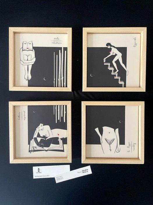 Kiasmo - Chiara Rescio - Lijst (4) - Hout, Keramiek, Antiek en Kunst, Kunst | Designobjecten