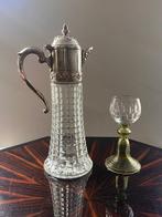 Karaf - Verzilverd, Glas, Antiek en Kunst