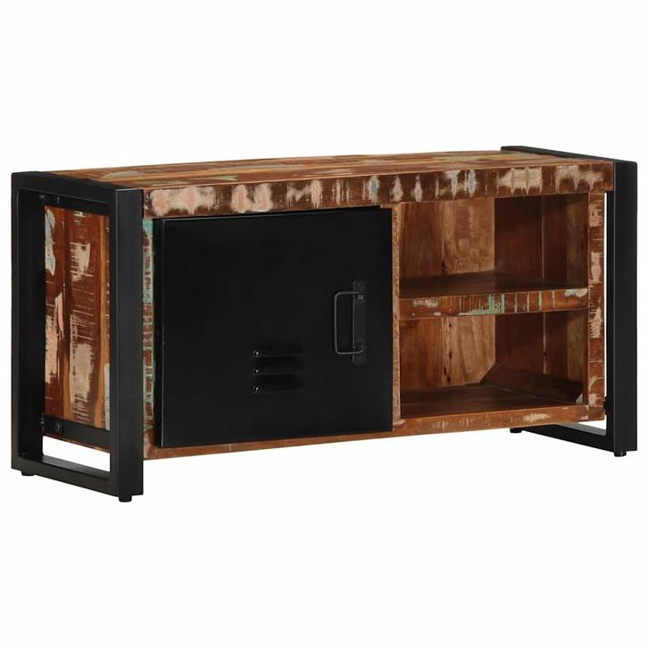 vidaXL Tv-meubel 80x30x40 cm massief hout gerecycled, Huis en Inrichting, Kasten |Televisiemeubels, Nieuw, Verzenden