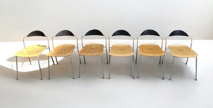 Fritz Hansen - Vico Magistretti - Eetkamerstoel (6) - Vico, Antiek en Kunst, Antiek | Meubels | Stoelen en Sofa's