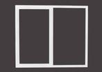 PVC kiepschuifraam  b200xh215 cm wit  stomp rechts, Tuin en Terras, Overkappingen, Nieuw, Ophalen of Verzenden