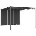 vidaXL Tuinprieel met zijgordijn 4x3x2,25 m antraciet, Tuin en Terras, Partytenten, Verzenden, Nieuw