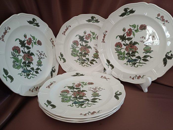 Wedgwood - Assiette à dîner (6) - Mandarin - Porcelaine à la, Antiek en Kunst, Antiek | Meubels | Tafels
