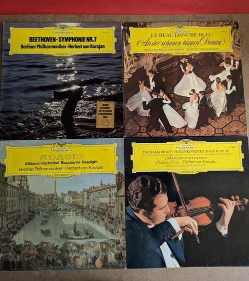 Herbert Von Karajan - Extensive collection with 16 x LPs + 1, Cd's en Dvd's, Vinyl Singles
