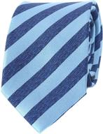 Stropdas Blauw Streep maat  Heren, Verzenden, Nieuw, Blauw, Suitable