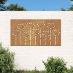 vidaXL Wanddecoratie tuin bloemenontwerp 105x55 cm, Verzamelen, Nieuw, Verzenden