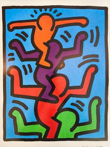 Keith Haring (after) - Four Person Stack / New York 88