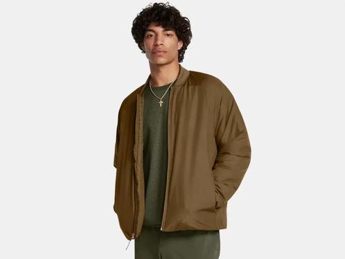 Under Armour Unstoppable Ins Bomber-Brn - Maat SM, Kleding | Heren, Truien en Vesten, Bruin, Nieuw, Maat 46 (S) of kleiner, Ophalen of Verzenden