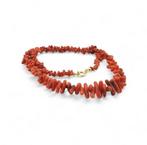 Koraal - Zilver - Halsketting - ambachtelijke productie