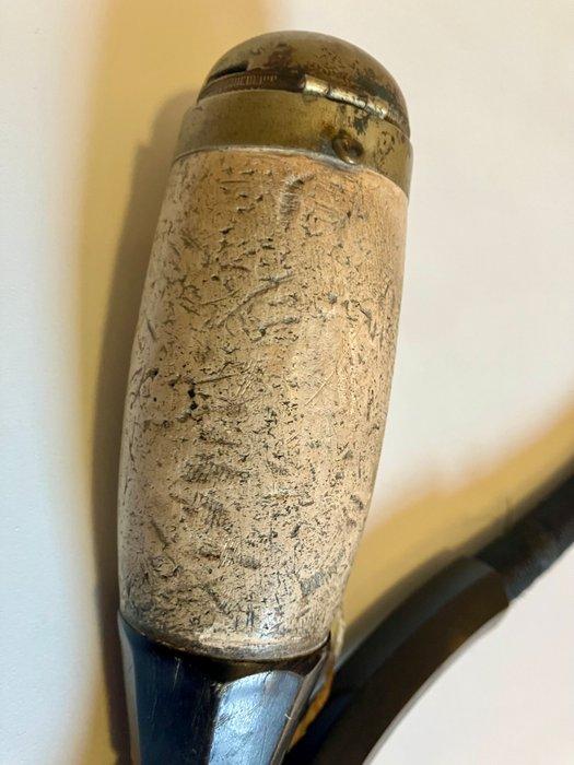 Meerschuim pijp - Meerschuim, Hout (Kers), Textiel - (2), Antiek en Kunst, Antiek | Speelgoed