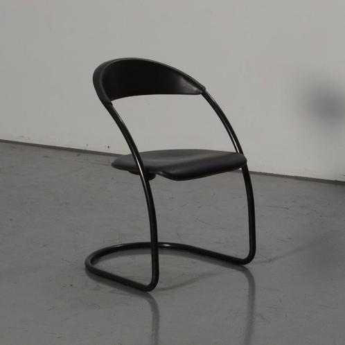 Frontseat vergaderstoel, zwart, buisframe,, Huis en Inrichting, Stoelen, Gebruikt, Ophalen of Verzenden