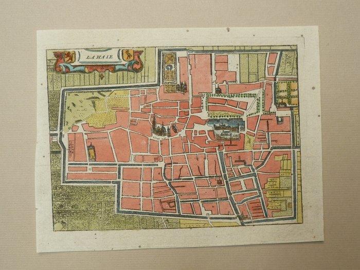 Nederland - Den Haag; J. Harrewijn - La Haie - 1743, Boeken, Atlassen en Landkaarten