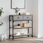 vidaXL Wandtafel 72,5x25x75 cm bewerkt hout grijs sonoma, Huis en Inrichting, Verzenden, Nieuw