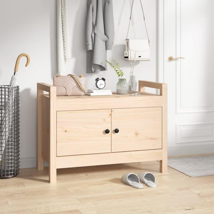 vidaXL Halbankje 80x40x60 cm massief grenenhout, Huis en Inrichting, Overige Huis en Inrichting, Nieuw, Verzenden