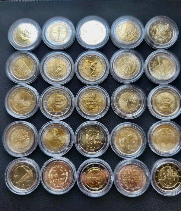 Europa. 2 Euro Various Years (25 coins) (Zonder, Postzegels en Munten, Munten | Europa | Euromunten