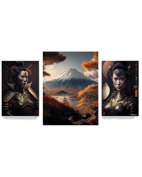 Ksavera - Mount Fuji DS0099 - XXL - set of 3 prints -, Collections, Appareils photo & Matériel cinématographique