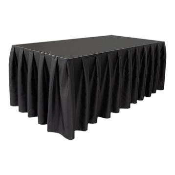 WENTEX® Stage Skirt MCS 300 g/m² Zwart - 620 x 40 cm (B x H), Verzenden