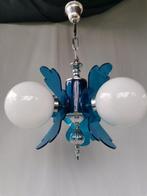 Plafondlamp - Halverwege de eeuw - Glas, Metaal, Plastic, Antiek en Kunst