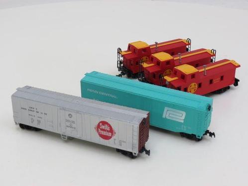 Schaal H0 Bachmann USA set 160502+76036+ 9996289(3x)  #610, Hobby en Vrije tijd, Modeltreinen | H0, Overige typen, Gebruikt, Bachmann