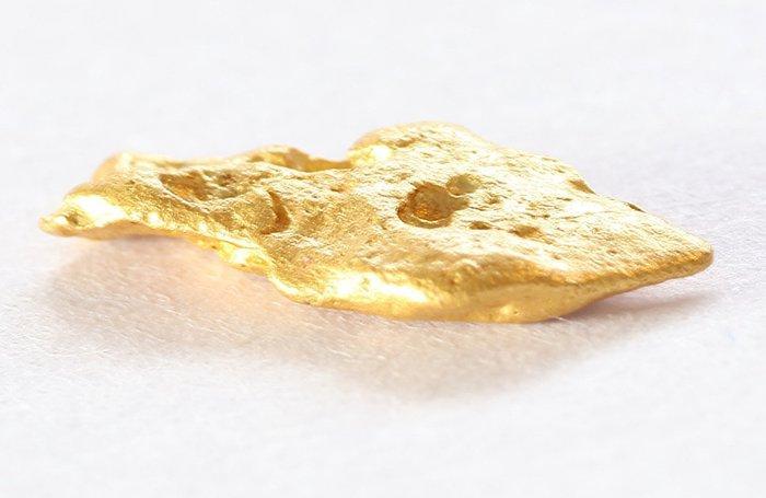 Goud Goud nugget- 0.4 g - (1), Verzamelen, Mineralen en Fossielen