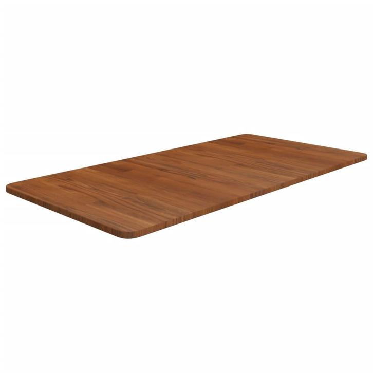 vidaXL Wastafelblad 100x50x1,5cm behandeld massief hout, Huis en Inrichting, Keuken | Keukenelementen, Nieuw, Verzenden