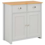 vidaXL Dressoir 79x35x81 cm grijs, Huis en Inrichting, Kasten | Dressoirs, Verzenden, Nieuw