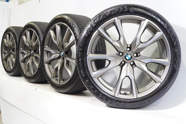 BMW X7 G07 22 inch velgen M755 + Zomerbanden Continental Run, Auto-onderdelen, Banden en Velgen, Ophalen of Verzenden