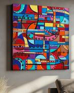 Ksavera - Cubism A1358 - abstract painting on XXL canvas, Antiek en Kunst, Kunst | Schilderijen | Modern