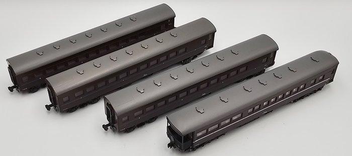 Kato N - Modeltrein personenwagen (4) - Set van vier, Hobby en Vrije tijd, Modeltreinen | N-Spoor